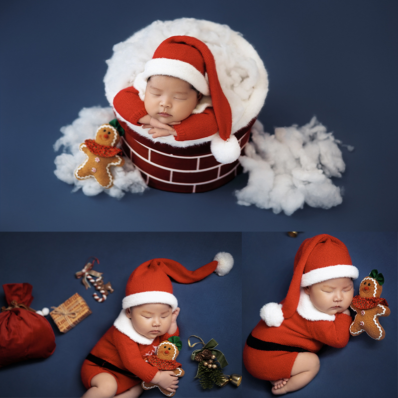 Baby Clothing Discount - Weihnachtsmann Neugeborenen Foto Kleidung Baby Weihnachten
